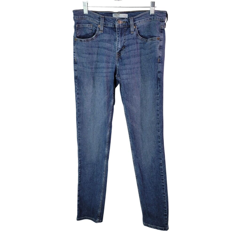Levi's Gold Mens Size 29x32 Blue Solid Slim Fit Jeans